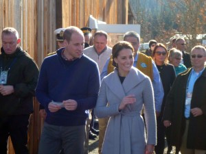 HRH Katherine, The Duchess of Cambridge with Prince William in Carcross, Yukon, Canada. Photo by Leslie Leong